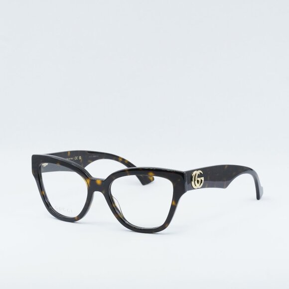 🕶️ New Gucci GG1424O 006 Eyeglasses - Dark Havana Frame